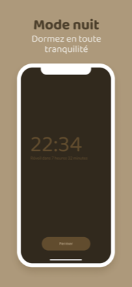 Fonctions Sleep et Snooze dans iReveil